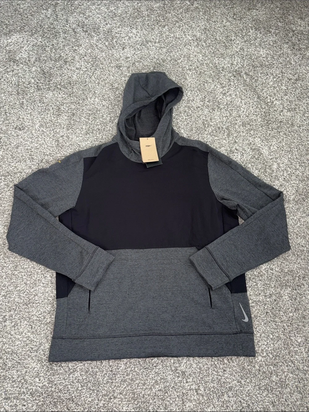 Nike Swoosh Yoga Pullover on Grey NWT - Picture 3 of 7